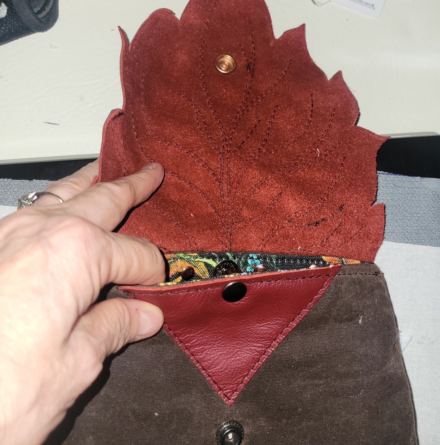 Red Leaf RenFaire pouch