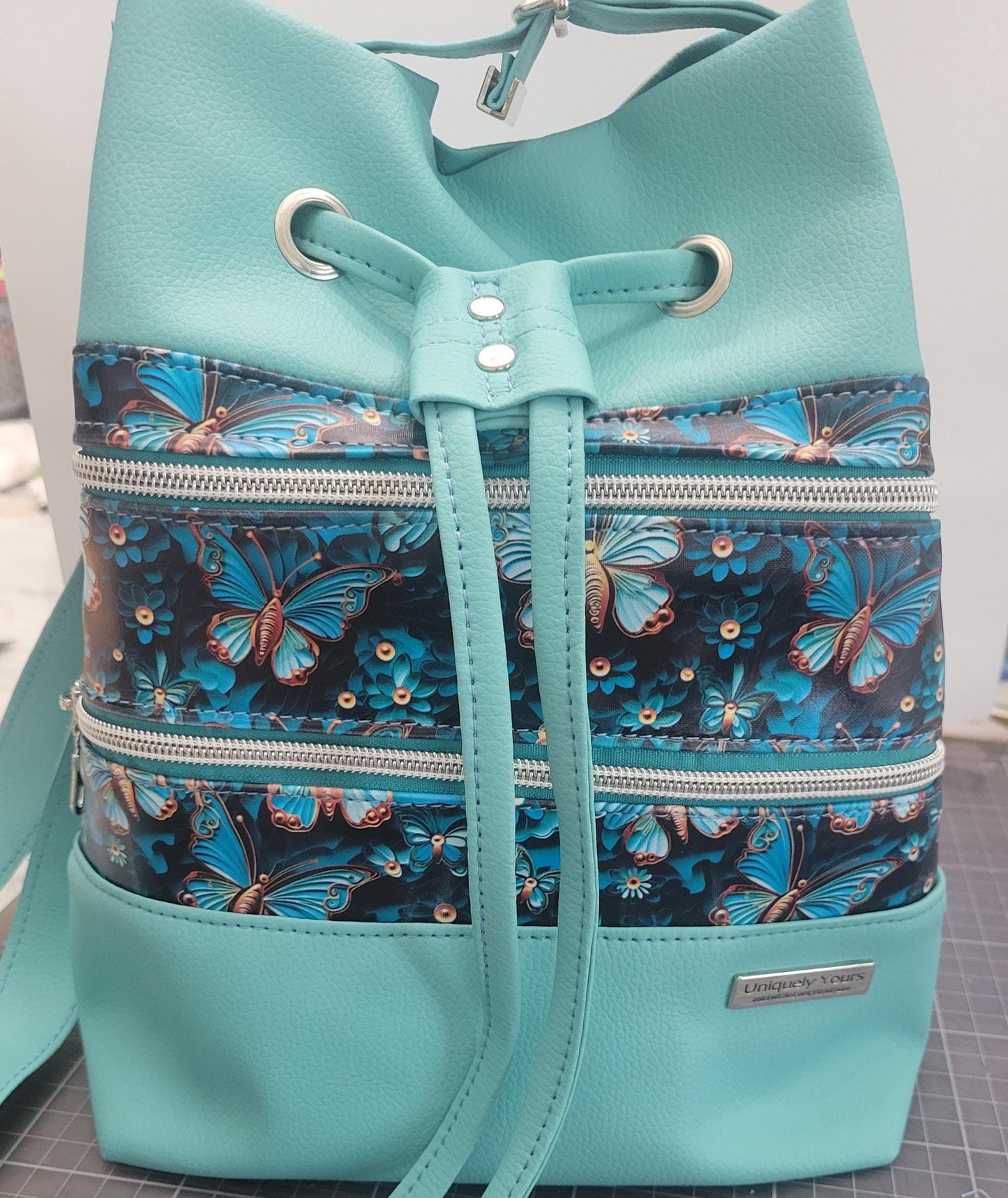 One of a kind handmade Bucket Bag handbag