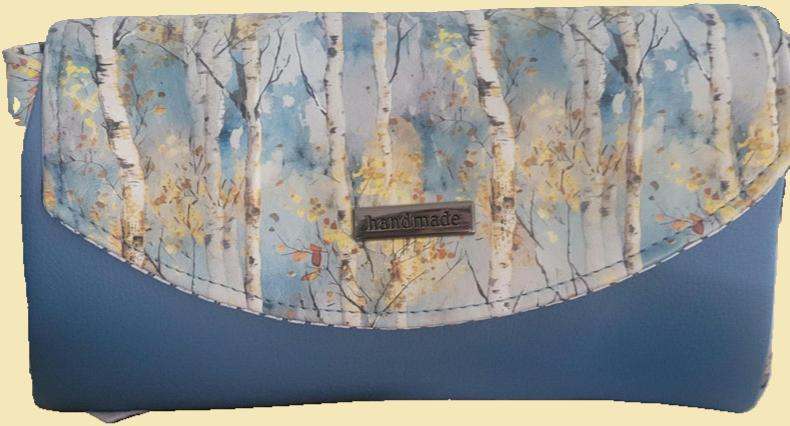 Makayla Clutch In Denim Blue