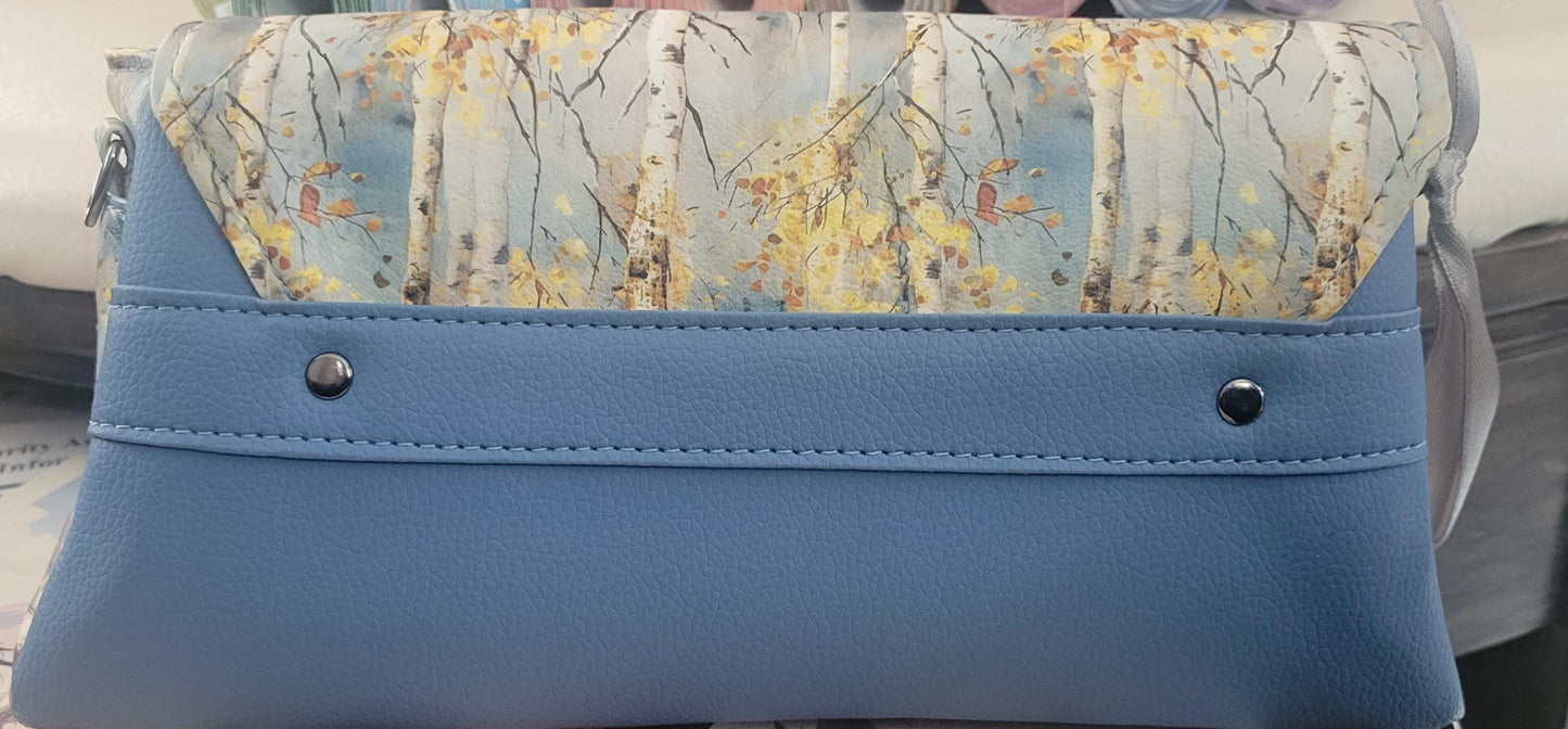 Makayla Clutch In Denim Blue