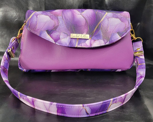 Makayla Clutch In Tulip Purple